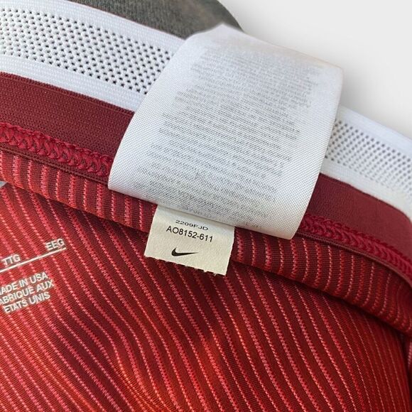 Nike Pro Elite Red Track & Field 1/2 Tights MADE IN USA Mens size XXL AO8152-611 - Picture 10 of 10